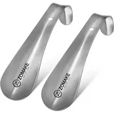 Schuhlöffel Edelstahl Schuhanzieher 15cm Aufhänger 2er Silber