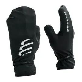 compressport hurricane waterproof mittens handschuhe schwarz