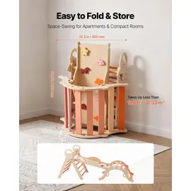 Vevor Kletterbogen 9-in-1 Kletterspielzeug Orange
