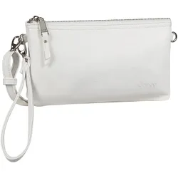 Abendtasche GABOR "Emmy", Damen, Gr. B/H/T: 22,5cm x 13,5cm x 4,5cm, weiß, Polyurethan, Polyurethan (PU), clean, gepflegt, Taschen, aus weichem Lederimitat als praktisch lässige "Bag in Bag" tragbar
