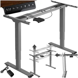 Tectake Tischgestell Twain 110 - 168 x 60 x 60 - 125 cm