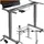 Tectake Tischgestell Twain 110 - 168 x 60 x 60 - 125 cm