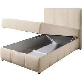 otto home Boxbett OTTO HOME "Hartley inkl. Bettkasten und Topper, auch in Überlänge erhältlich", beige, B:102cm L:210cm, Komplettbetten, wahlweise mit Bonnell- oder TTFK-Matratze in H2, H3 o. H4 erhältlich, Topseller