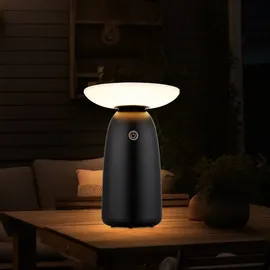 GLOBO 36625S Solarleuchte Aluminium schwarz matt, LED USB-C IP54 Touch-Dimmer 22,5 cm