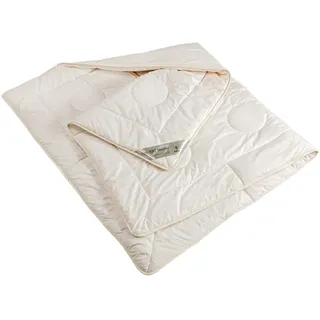 franknatur - Kinderbettdecke Bettdecke Sommer Merino Baumwolle Bio Nadia 100x135