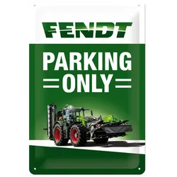 Fendt Blechschild Parking Only