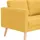 vidaXL 3-Sitzer-Sofa Stoff Gelb
