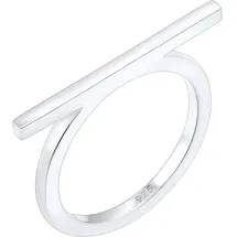 Elli Ring Damen Geo Minimal Blogger Trend Edgy in 925 Sterling Silber