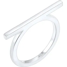Elli Ring Damen Geo Minimal Blogger Trend Edgy in 925 Sterling Silber