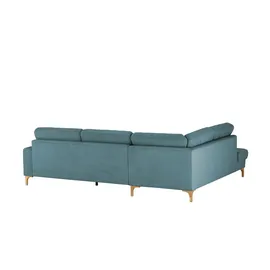 Gray & Jones Cord-Sofa Capa ¦ türkis/petrol ¦ Maße (cm): B: 276 H: 86 T: 200.0