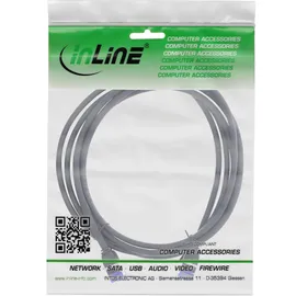 InLine Patchkabel Slim, Cat.6A, S/FTP, TPE (LSZH), PoE, schwarz, 25m