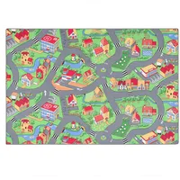 Snapstyle Kinder Spiel Teppich Little Village Bunt 80x160cm