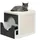 Relaxdays Katzenschrank für Katzentoilette Anthrazit,Weiß,Creme