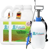 FUTUM 2x5L Ameisenspray / Termitenspray bekämpft Insekten, Eier, Larven ohne Biozide auf Wasserbasis,  Sofortwirkung ohne Flecken  + 5L Sprüher