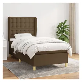 vidaXL Boxspringbett 100 x 200 cm H2 Braun
