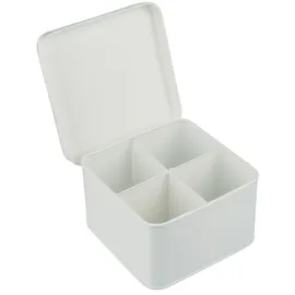 ib laursen Aufbewahrungsbox Metall 14,5 x 14,5 x 9 cm 4-tlg. weiß