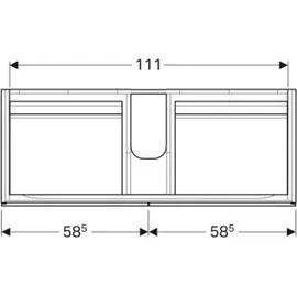Geberit Xeno2 Waschtischunterschrank, 4 Schubladen, 500518001
