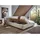 Meise Möbel Polsterbett »Cube«, mit Bettkasten beige , Maße (cm): B: 218 H: 82