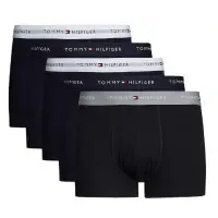Tommy Hilfiger für Herren. UM0UM03061 5er Pack Trunk Boxershorts mit schwarzer Aufschrift (XL), Heimtextilien, Baumwolle