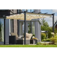 Konifera Pavillon »Pergola Tilos«, BxTxH: 400x300x216 cm, beige