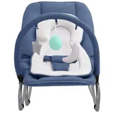 vidaXL Babywippe Marineblau Stahl