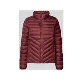 s.Oliver Slim Fit Steppjacke mit Stehkragen, Bordeaux, 32