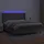 vidaXL Boxspringbett mit Matratze & LED Grau 180x200 cm Kunstleder