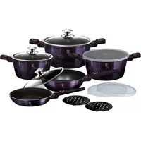 Berlinger Haus Titan Kochtopfset Topf set 13-tlg. Purple Eclipse Collection BH-7143 - Violett
