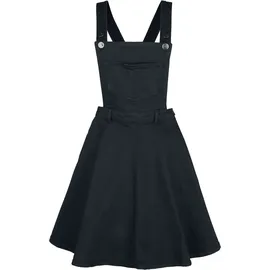 Hell Bunny Dakota Pinafore Dress Latzkleid Schwarz M