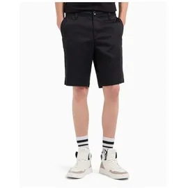 Armani Exchange A|X Armani Exchange für Herren. 8NZS42ZN1RZ1200 Schwarze Satin-Stretch-Bermuda-Shorts (28), Lässig, Baumwolle