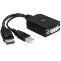 DeLock 61855 Videokabel-Adapter 0,23 m DisplayPort DVI-I Schwarz