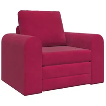 vidaXL Schlafsofa Weinrot 98 x 71 x 83 cm Samt