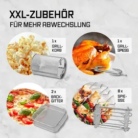 GOURMETmaxx Heißluftfritteuse 12 L schwarz