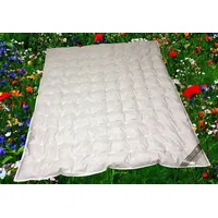 Hofmann Superleichte Sommer Daunendecke Punktstepp 155x220 cm 100% neue Daunen - Weiß