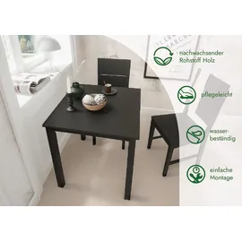 woodroom Kota 70 x 75 x 70 cm schwarz