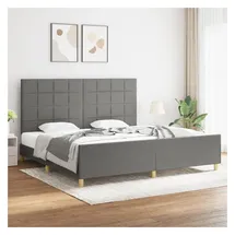 vidaXL Bettgestell 180 x 200 cm Dunkelgrau