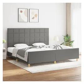 vidaXL Bettgestell 180 x 200 cm Dunkelgrau