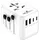 Offgridtec Reiseadapter Universal Weltweit 2x USB-A und 2x USB-C Weiss