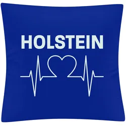 multifanshop Kissenbezug - Holstein - Herzschlag - Druck weiß - Kissen