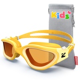 ZIONOR Schwimmbrille Kinder, G1MINI Polarisiert/non Polarisiert Komfortabel Kinder Schwimmbrille, Anti Nebel UV-Schutz Schwimmbrille für Mädchen und Jungen (Jahre 6-14)