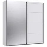 möbel-direkt.de Schwebetürenschrank Chalet 180 x 208 x 65 cm Weiß