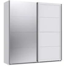 möbel-direkt.de Schwebetürenschrank Chalet 180 x 208 x 65 cm Weiß