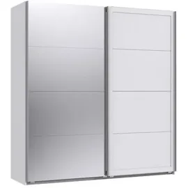 möbel-direkt.de Schwebetürenschrank Chalet 180 x 208 x 65 cm Weiß