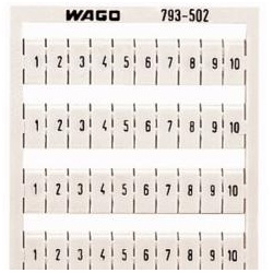 Wago TOPJOB® S WMB-Multibeschriftungssystem  Aufdruck waagerecht  L1, L2, L3, N, PE, L1, L2, L3, N,