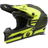 O'Neal | Mountainbike-Helm | MTB Downhill | Robustes ABS, Ventilationsöffnungen für Luftstrom & Kühlung, ABS Außenschale | Fury Helmet Stage V.23 | Erwachsene | Schwarz Neon-Gelb | Größe XL