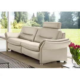 Hukla Couch Leder 3-Sitzer Beige