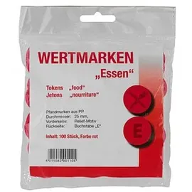 WOLF & APPENZELLER Wertchips Essen rot, 100 St.