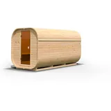 Karibu Saunahaus Fasssauna Quadro 3 - 38 mm Ohne Ofen inkl. gratis Saunaofen im Wert von 599,99 €