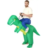 FXICH Aufblasbare Dinosaurier Kostüm für Erwachsene, Dinosaurier Kostüm für Halloween,Erwachsene Dinosaurier Kostüm 150-190cm