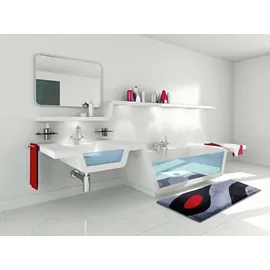 GRUND Colani 35 80 x 140 cm hellgrau/schwarz